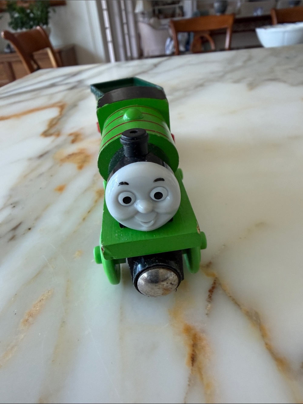 PERCY wooden train & metal coal car
